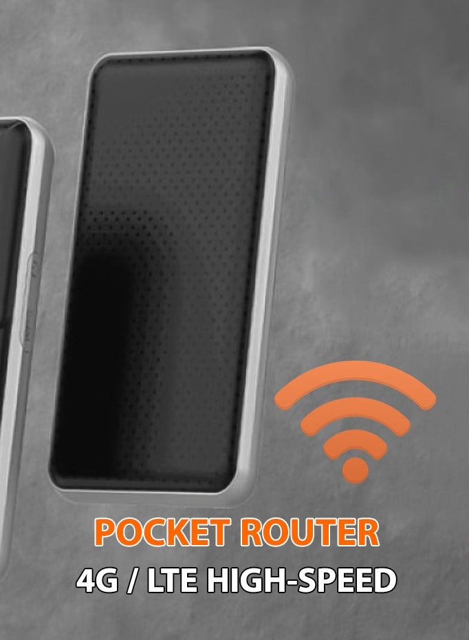 Portable MiFi 3G/4G Router CAT4 V2 Porodo - Black