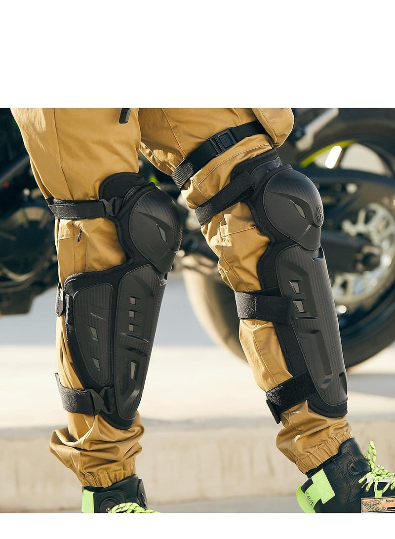Set of Motorcycle K39 Knee and elbow Guards, Protective Gear Anti-Slip Knee Cap Pads   for Mountain Biking