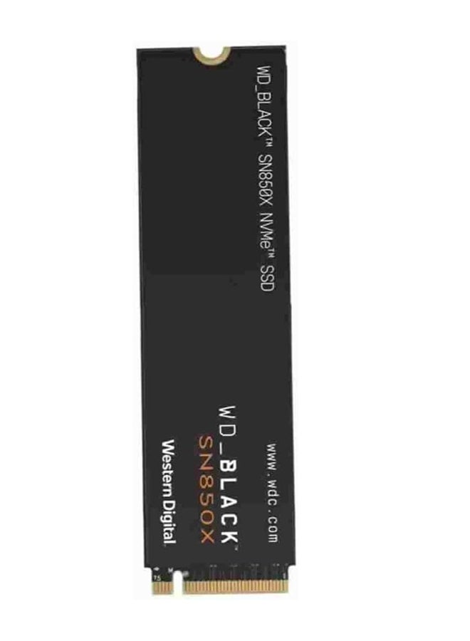 2 TB BLACK SN850X NVMe PCIe 4.0 Gaming Internal SSD, Up to 7300 MB/s Sequential Read & 6600 MB/s Write Speeds, M.2 2280, 1.75 Million Hours MTTF, 12000TB Endurance | WDS200T2X0E 2 TB