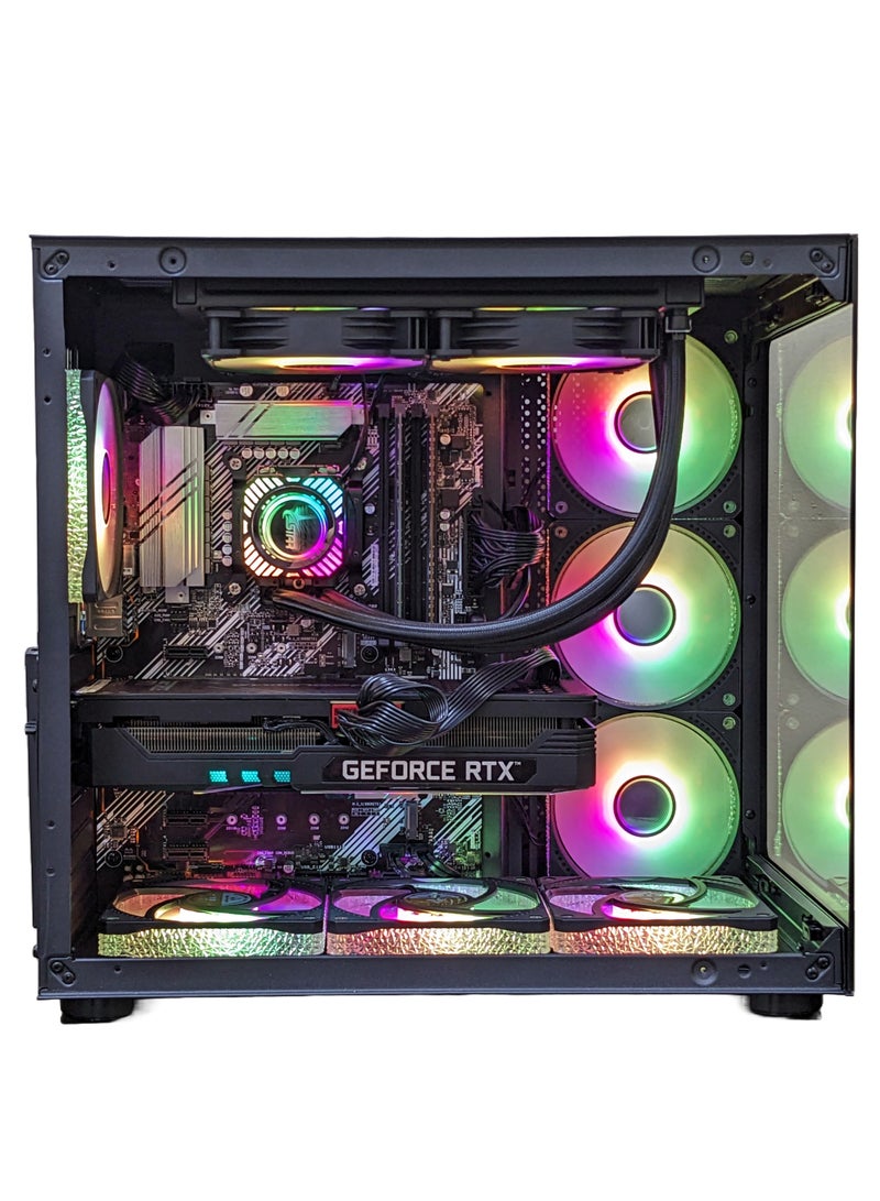 Gaming PC,Core i7-12700, RTX 3070 8GB, 16GB DDR4 RAM, 1TB NVMe M.2 SSD, CPU LIQUID COOLER 240MM RGB,  PSU 850W, CASE ATX BLACK 7FANS ARGB, WINDOWS 11PRO