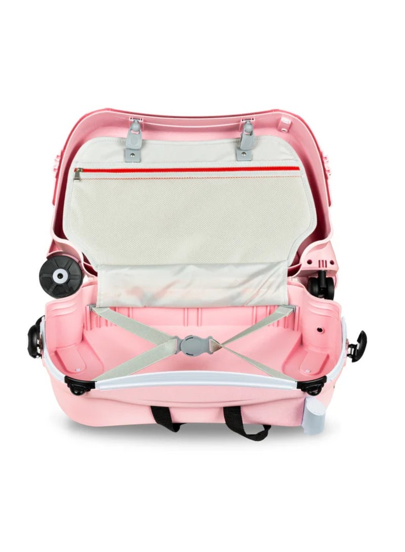 Cute Kids Trolley Bag Dog Shape Kid Toy Travel Luggage 1-8 age (rose pink)