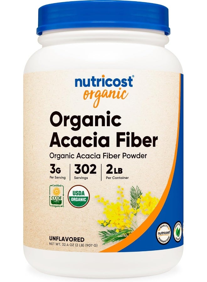 Organic Acacia Fiber Powder 2 Lb - Usda Certified Organic, Non-Gmo, Gluten Free