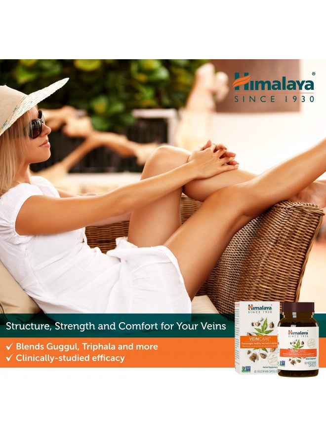 Himalaya VeinCare for Healthy Vein Walls and Rectal Comfort, 300 mg, 60 Capsules, 1 Month Supply