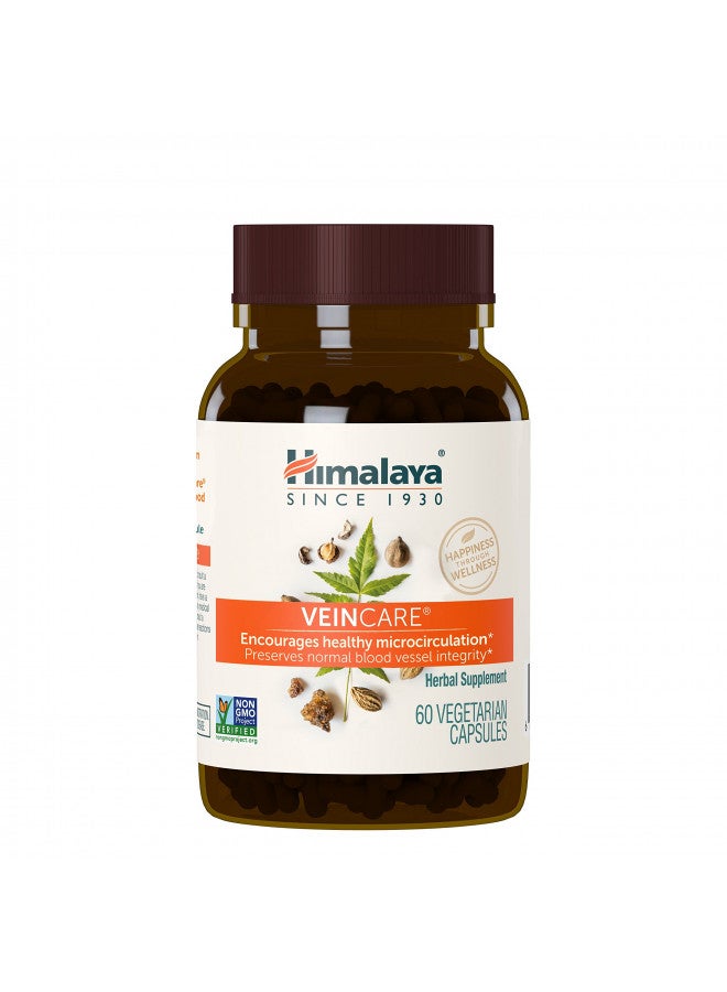 Himalaya VeinCare for Healthy Vein Walls and Rectal Comfort, 300 mg, 60 Capsules, 1 Month Supply