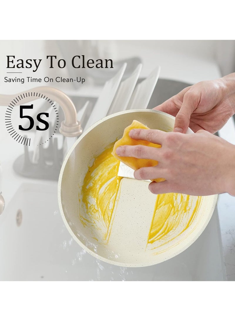 Nonstick Cookware Sets, Detachable Non Stick Pots and Pans Set, Cooking Sets, Medical Stone Non Stick Cookware, Suitable for All Stoves, Dishwasher/Oven Safe