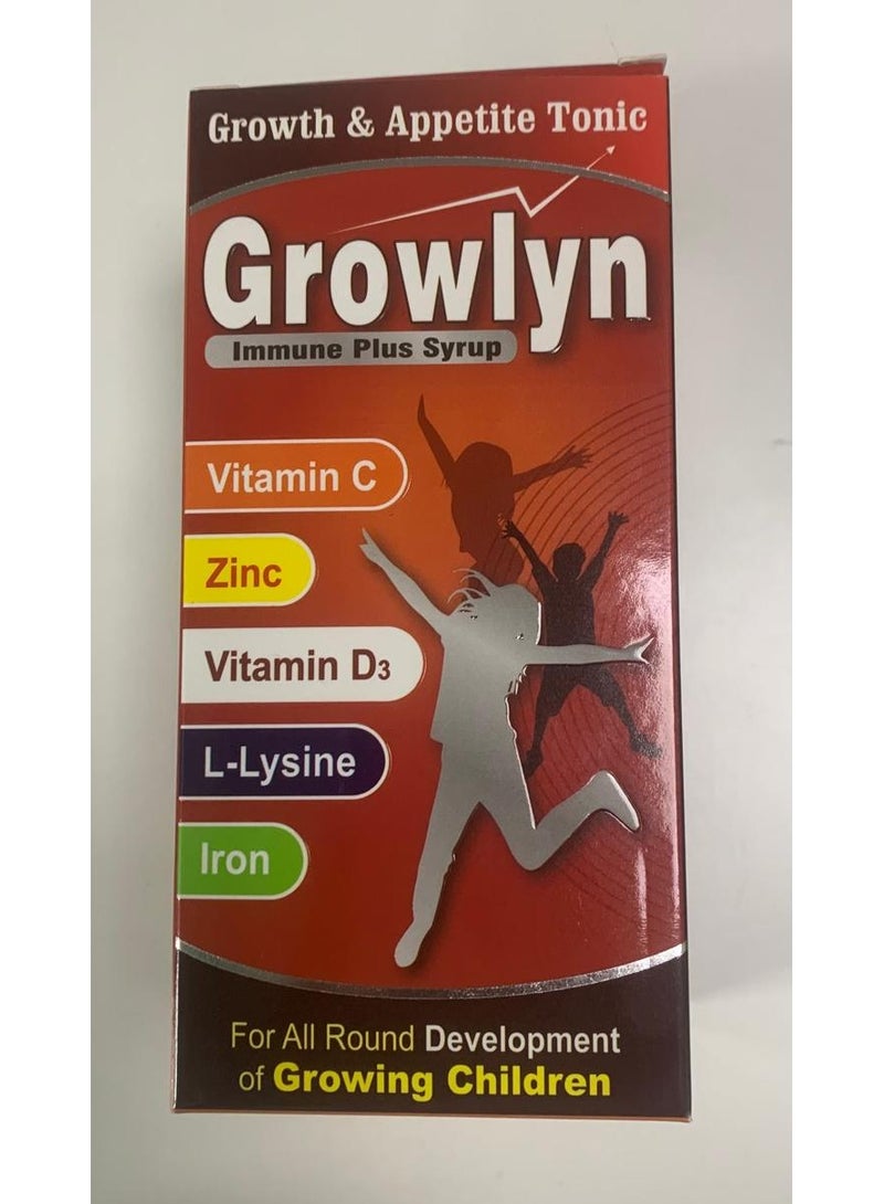 GROWLYN IMMUNE PLUS SYRUP 190ML