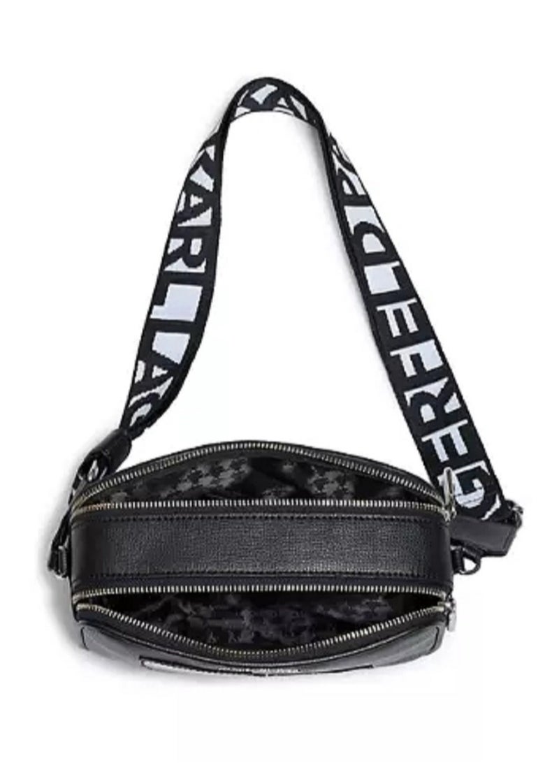 Karl Lagerfeld Maybelle Double Zip Charm Crossbody