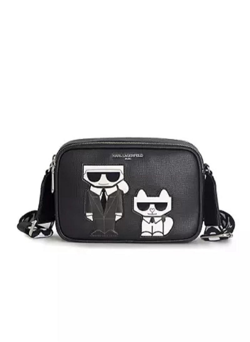 Karl Lagerfeld Maybelle Double Zip Charm Crossbody