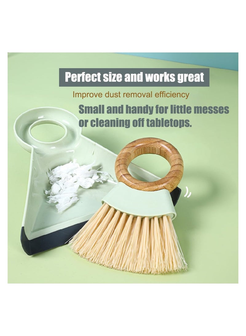 Mini Hand Broom and Dustpan Set Compact Cleaning Tool for Home Office Car and Pet Hair Dust