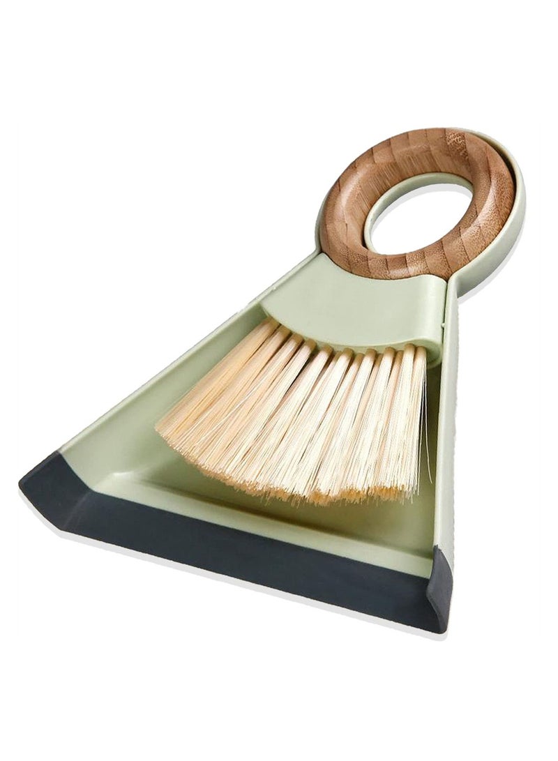 Mini Hand Broom Dustpan Set for Home Office Camping Ideal for Cars Tables Cats and More