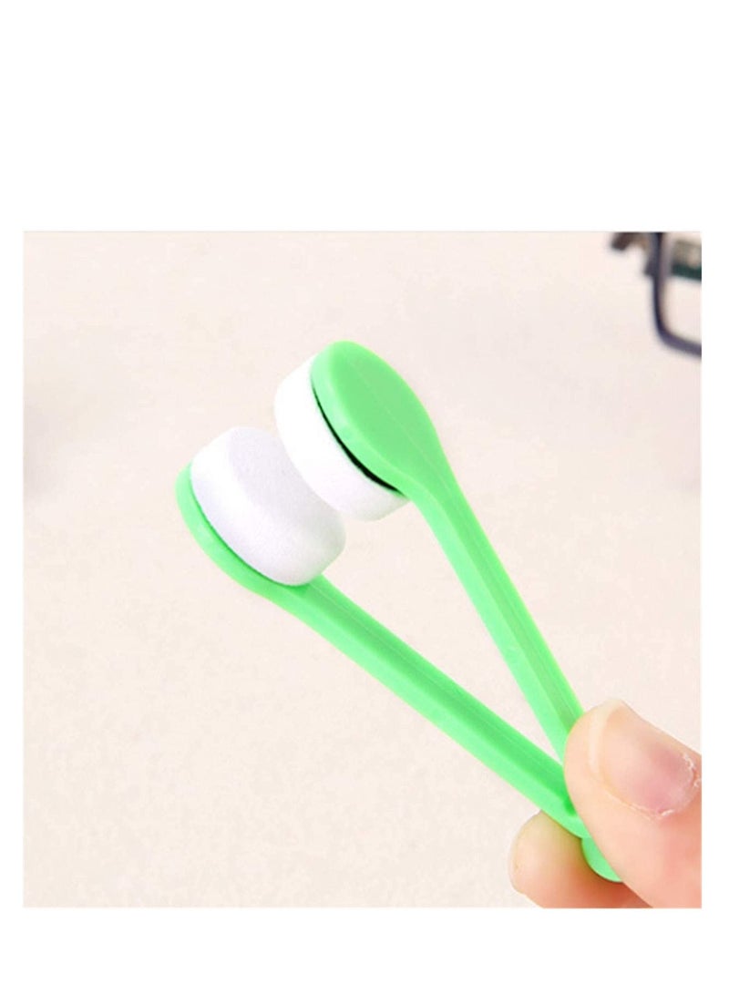 10 Pcs Mini Sun Glasses Eyeglass Microfiber Spectacles Cleaner Brush Cleaning Tool,Random Color，Mini Tool Glasses brush