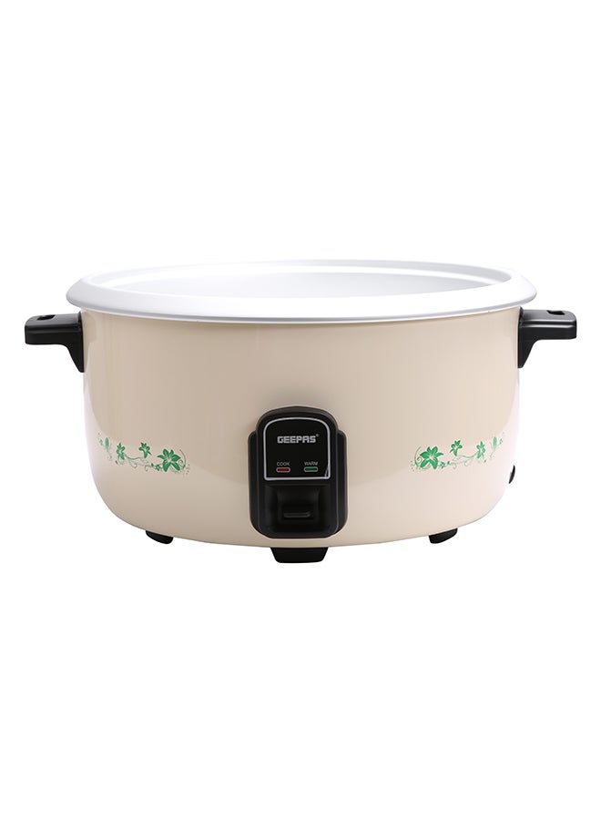 Electric Rice Cooker| Non-Stick Inner Pot and Stainless Steel Lid| Includes Cook and Warm Functions, Safety Protection, Electric Shock proof, Resistant to High Temperature| Rice Spoon and Measuring Cup 10 L 2800 W GRC4323N Beige/Black/Silver
