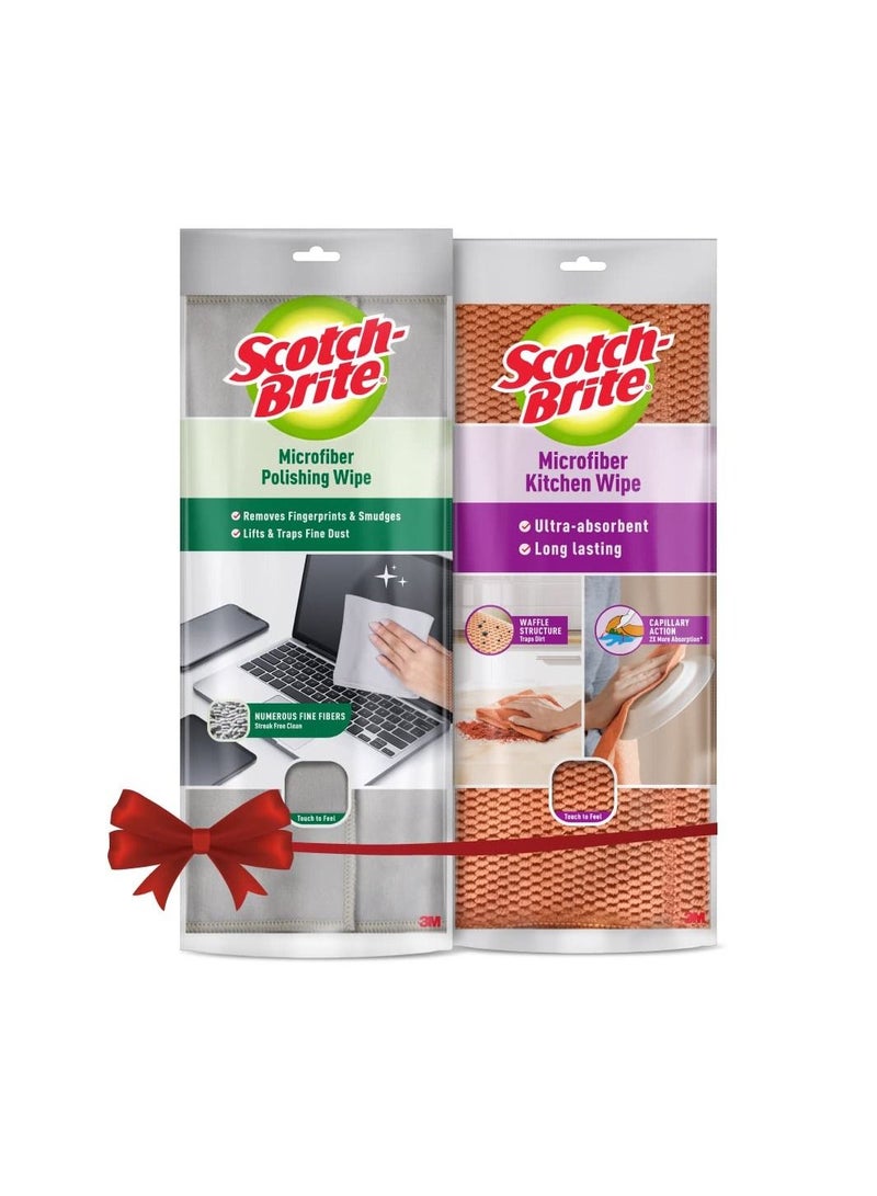 Scotch Brite Combo Microfiber Polishing Wipe Microfiber Kitchen Wipe