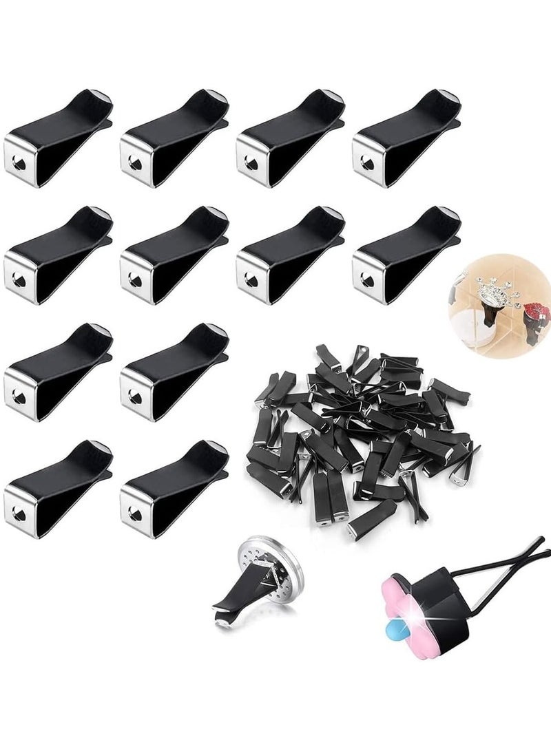 20 Pcs Black Car Vent Clips - Square Design Air Fresheners for Home, Office & Car Air Conditioner, DIY Smell Remover & Decorative Outlet Clips