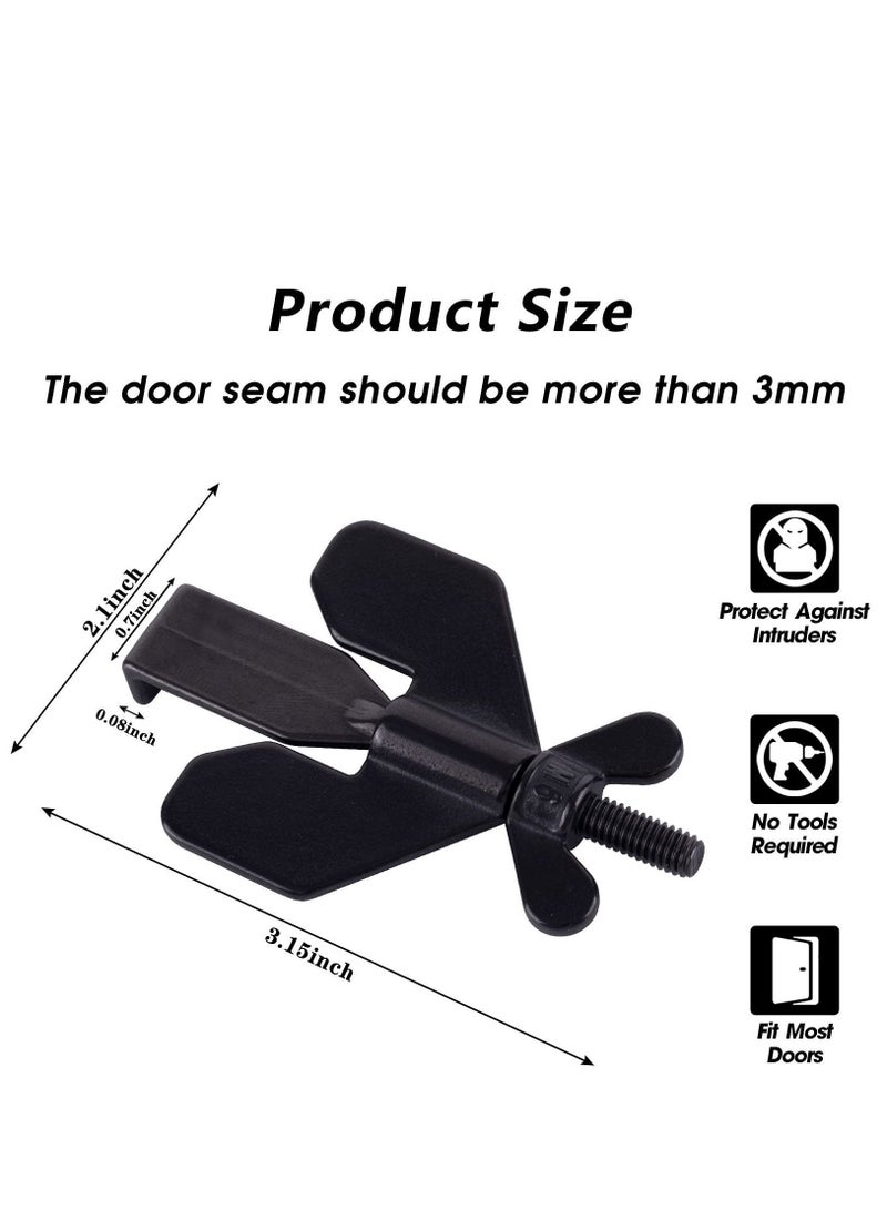 Portable Door Lock, Home Security Locker Travel Lockdown Locks for Additional Safety and Privacy Devices Traveling Hotel Apartment College(1 Pack)