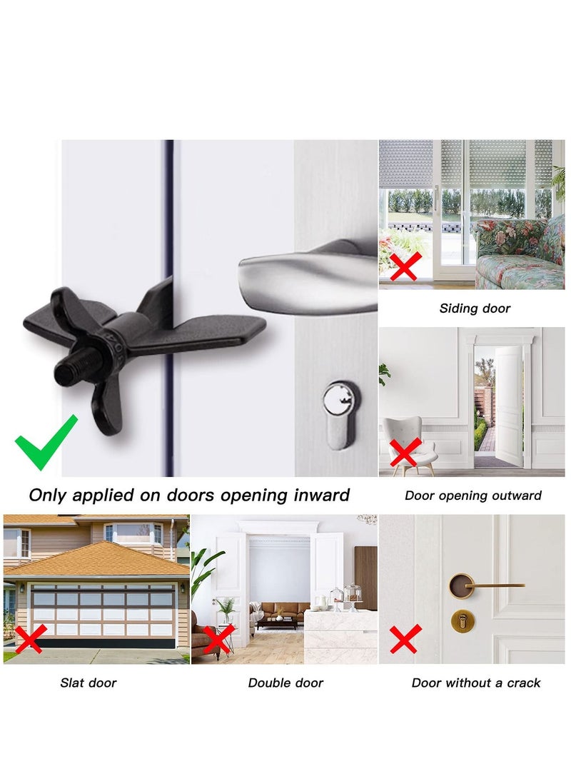 Portable Door Lock, Home Security Locker Travel Lockdown Locks for Additional Safety and Privacy Devices Traveling Hotel Apartment College(1 Pack)