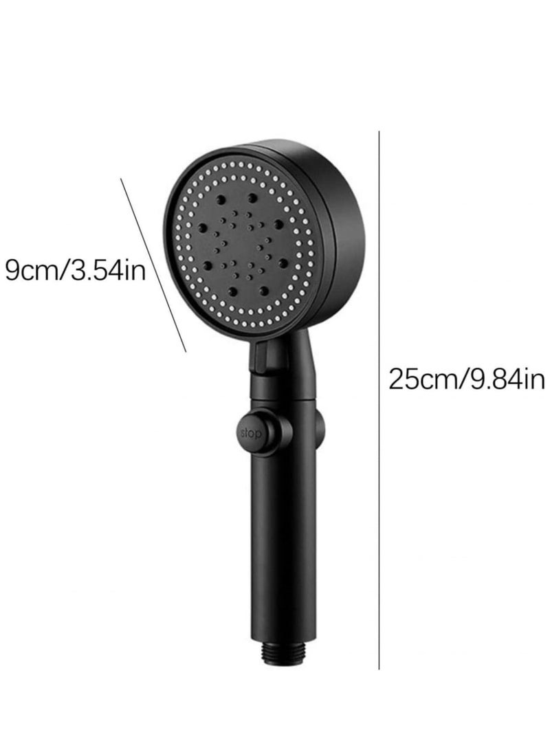 Multi-Functional High Pressure Shower Head with 5 Modes, High Pressure Handheld Shower Head with ON/Off Switch, Water Saving, Easy to Install