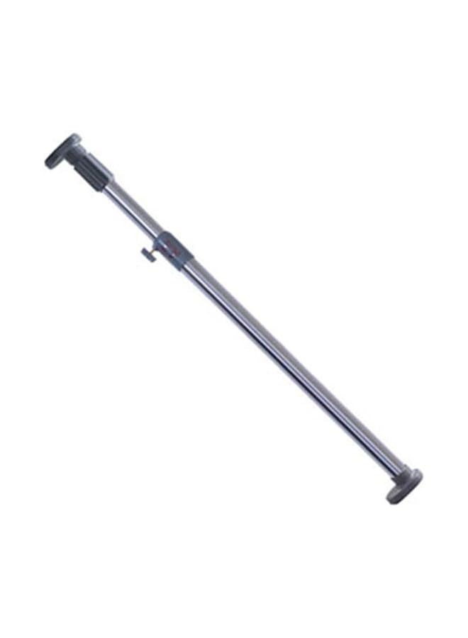 25.4mm Adjustable Shower Curtain Rod Tension Rail for Bathroom Wardrobe Kitchen Balcony (Grey, 16-23 Inches)