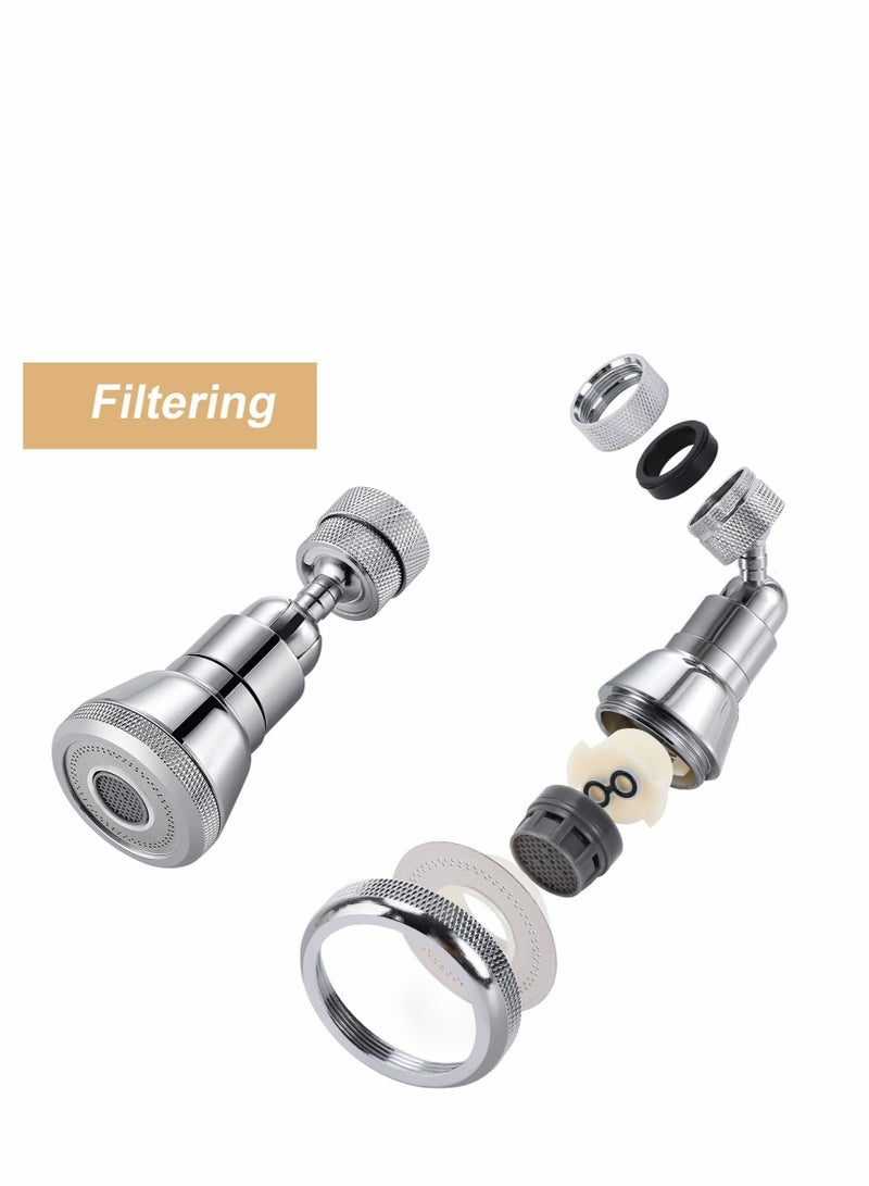 Kitchen Faucet Sprayer Attachment Filter Faucet Aerator 360°rotating Faucet Extender Suitable for Kitchen Sink Bathroom Sink