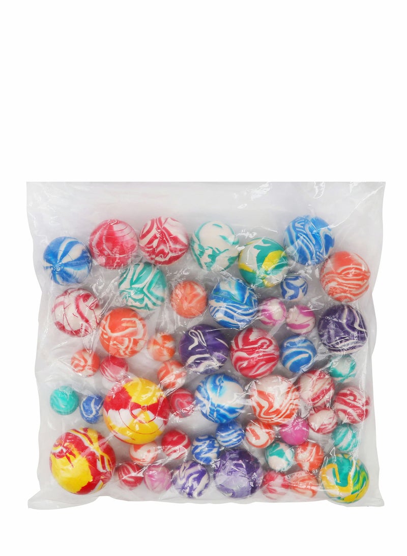 Super Bouncy Balls, Toys Bounce Ball Party Favors, 50 Assorted Sizes Bulk Set, Partys, Vending Machines, Toy, Prizes and Birthday Gifts for Boys Girls Ages 3+ Years Old