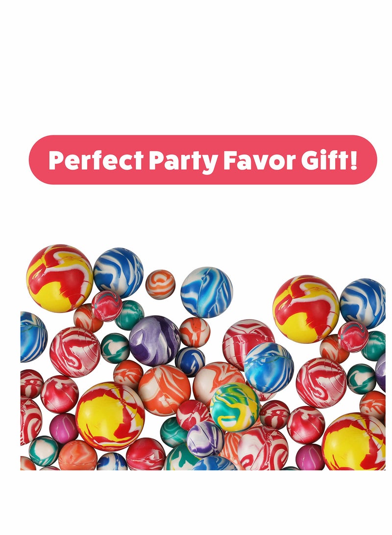 Super Bouncy Balls, Toys Bounce Ball Party Favors, 50 Assorted Sizes Bulk Set, Partys, Vending Machines, Toy, Prizes and Birthday Gifts for Boys Girls Ages 3+ Years Old