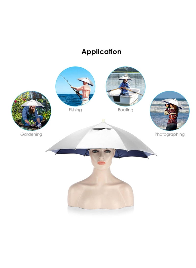 25 Inch Umbrella Hat Large Hat UV and Rain Protection Adults Kids for Fishing, Golfing, Gardening, Camping Hiking