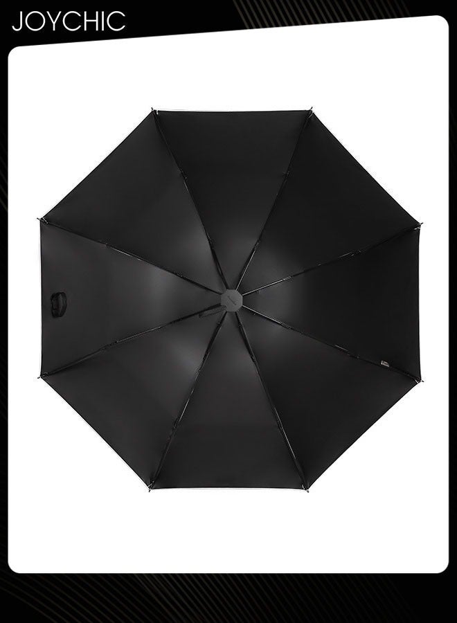 Strong Portable Travel 3 Folding UV-Protection and Rainproof Umbrella for Men and Women Blue