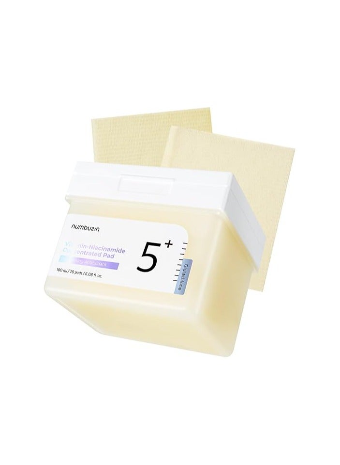 numbuzin Numbuzin No.5 Vitamin-niacinamide Concentrated Pad 180ml (70 Pads)