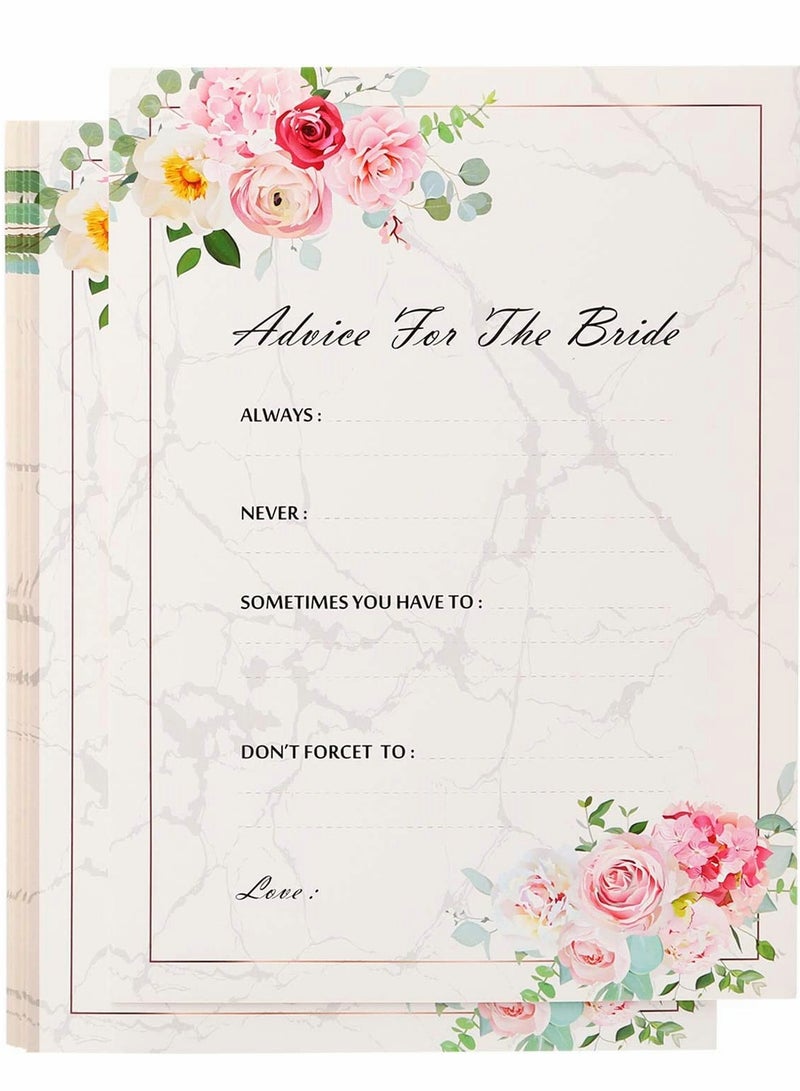 40Pcs Hen Night Party Games, Advice For The Bride Cards, How Well do You Know the Bride, 4 Games, for hen do or bridal shower with the bride to be, Pink, 5 x 7 Inches