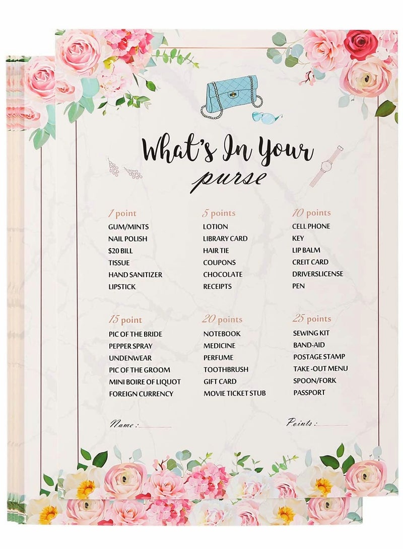 40Pcs Hen Night Party Games, Advice For The Bride Cards, How Well do You Know the Bride, 4 Games, for hen do or bridal shower with the bride to be, Pink, 5 x 7 Inches