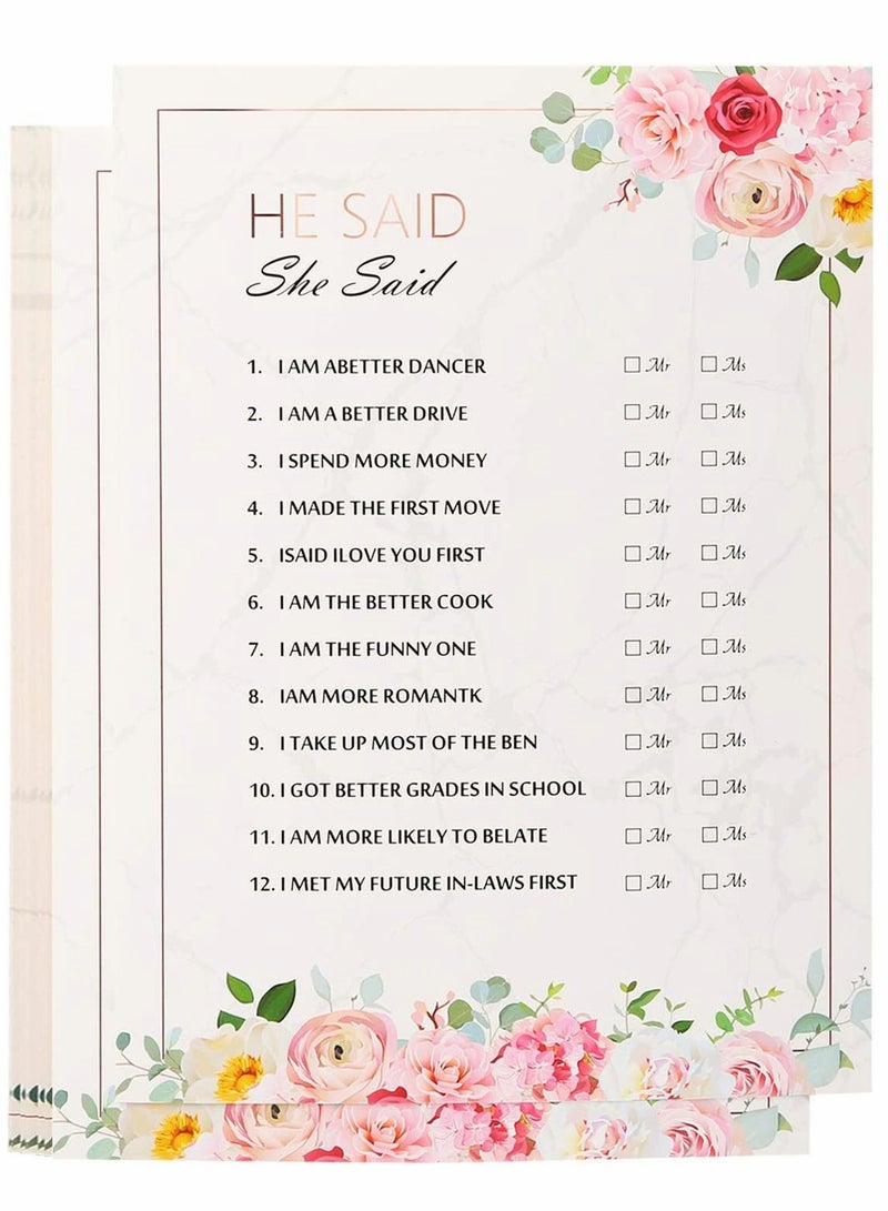 40Pcs Hen Night Party Games, Advice For The Bride Cards, How Well do You Know the Bride, 4 Games, for hen do or bridal shower with the bride to be, Pink, 5 x 7 Inches