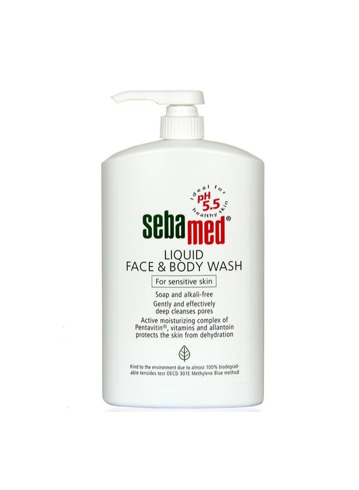 Sebamed Liquid Face & Body Wash 1000ml