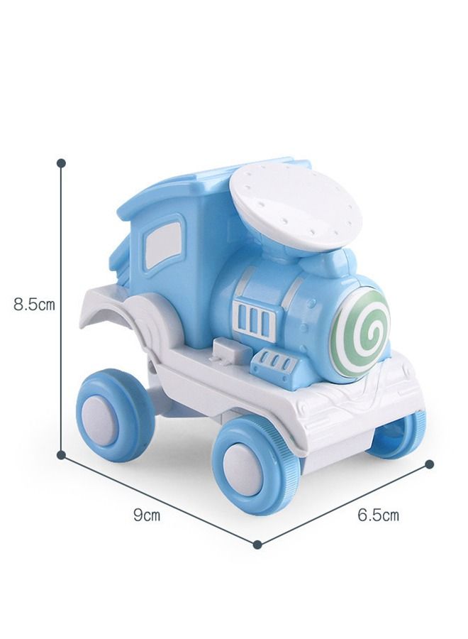 3Pcs Train Toy Press Cars for Toddlers Boys Girls, Push and Go Cars Roll Cars Friction Powered Cars Toddler Toys for 2 3 4 5 Year Old Baby Kids