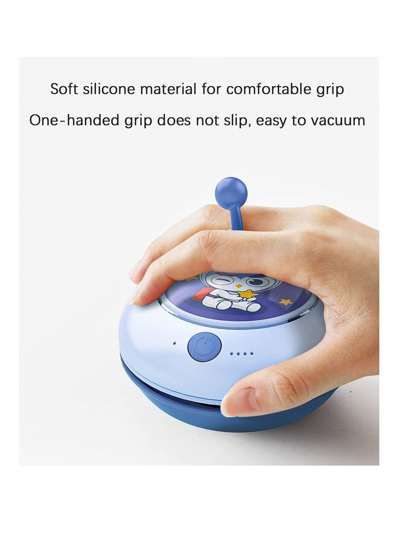 Mini Vacuum Cleaner, Detachable Mini Vacuum Cleaner USB Charging No Dead Angle Cleaning Cleaning Dust Crumbs Computer Keyboard Crumbs dusts Hairs in Office Kitchen (Blue)