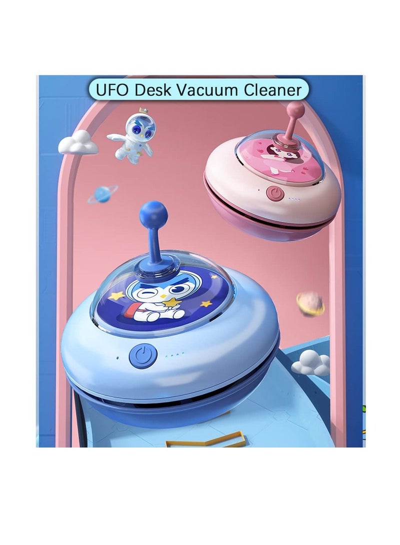 Mini Vacuum Cleaner, Detachable Mini Vacuum Cleaner USB Charging No Dead Angle Cleaning Cleaning Dust Crumbs Computer Keyboard Crumbs dusts Hairs in Office Kitchen (Blue)