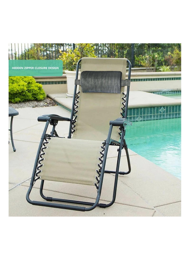 Head Cushion Pillow, Soft Lounger Pillows, Recliner Headrest Pillow Head Cushion, Removable Headrest Cushion, Outdoor Chaise Lounge Head Pillow, for Chairs Recliners Armchairs for Folding Chairs