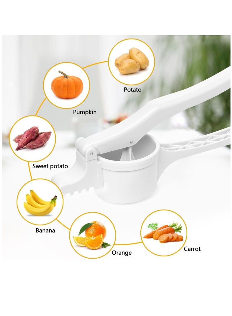 Potato Ricer and Masher with 3 Interchangeable Discs, Large Capacity Labor-saving Handle Great for Mashed Potatoes and Baby Food, Spaetzle Maker Press
