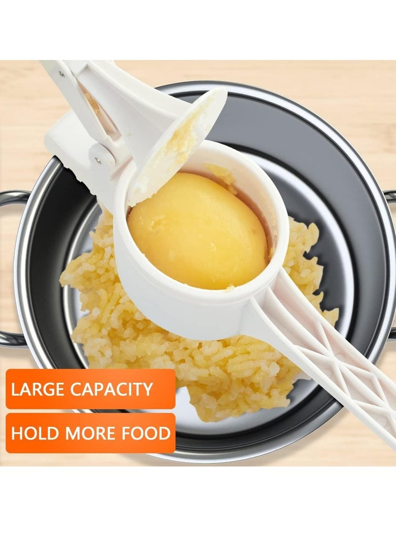 Potato Ricer and Masher with 3 Interchangeable Discs, Large Capacity Labor-saving Handle Great for Mashed Potatoes and Baby Food, Spaetzle Maker Press