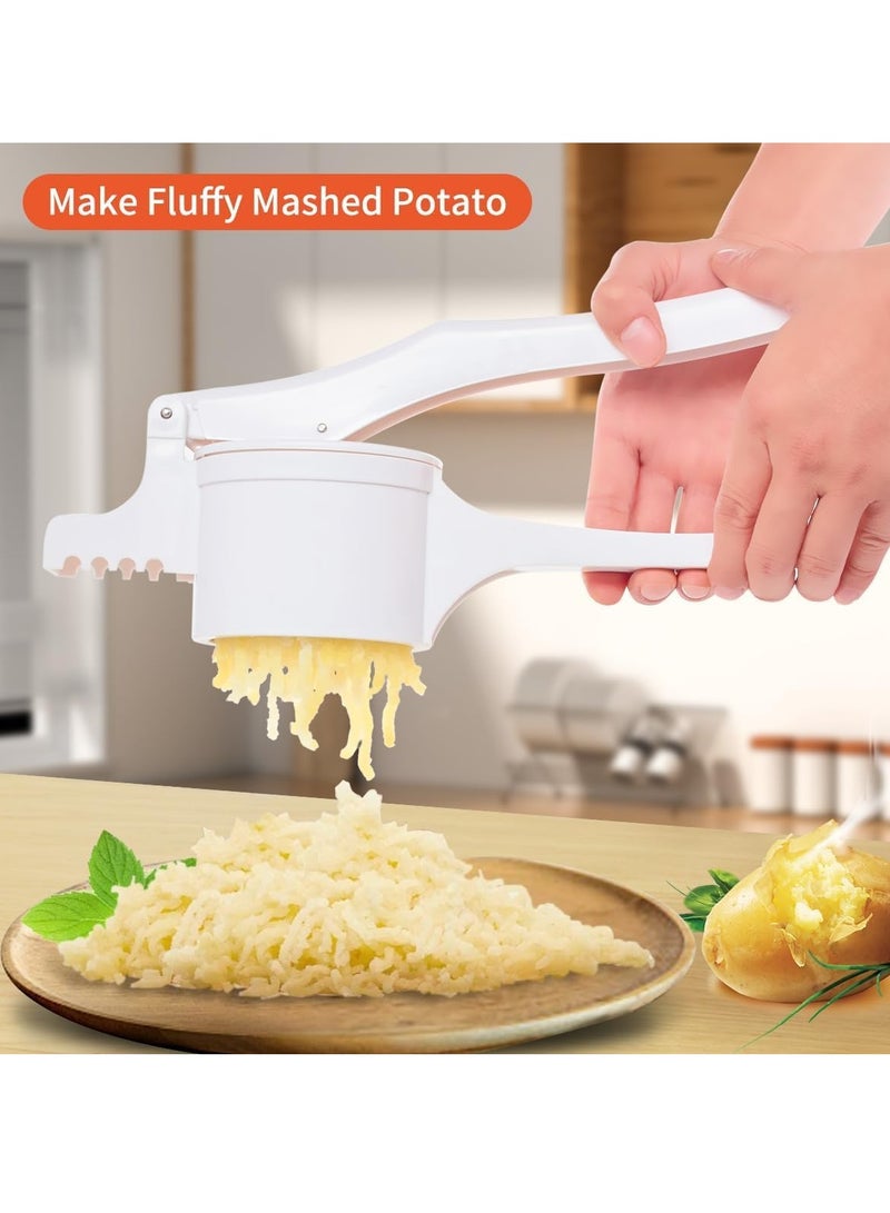 Potato Ricer and Masher with 3 Interchangeable Discs, Large Capacity Labor-saving Handle Great for Mashed Potatoes and Baby Food, Spaetzle Maker Press