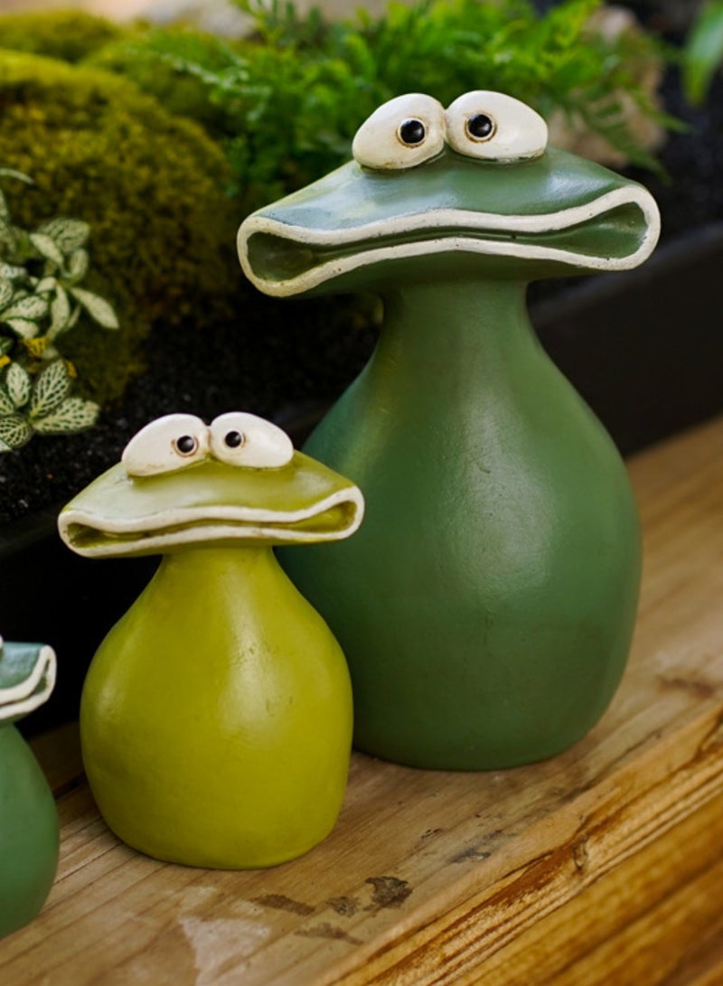 Creative Resin Crafts Cute Big Mouth Frog Flower Pot Home Desktop Decoration