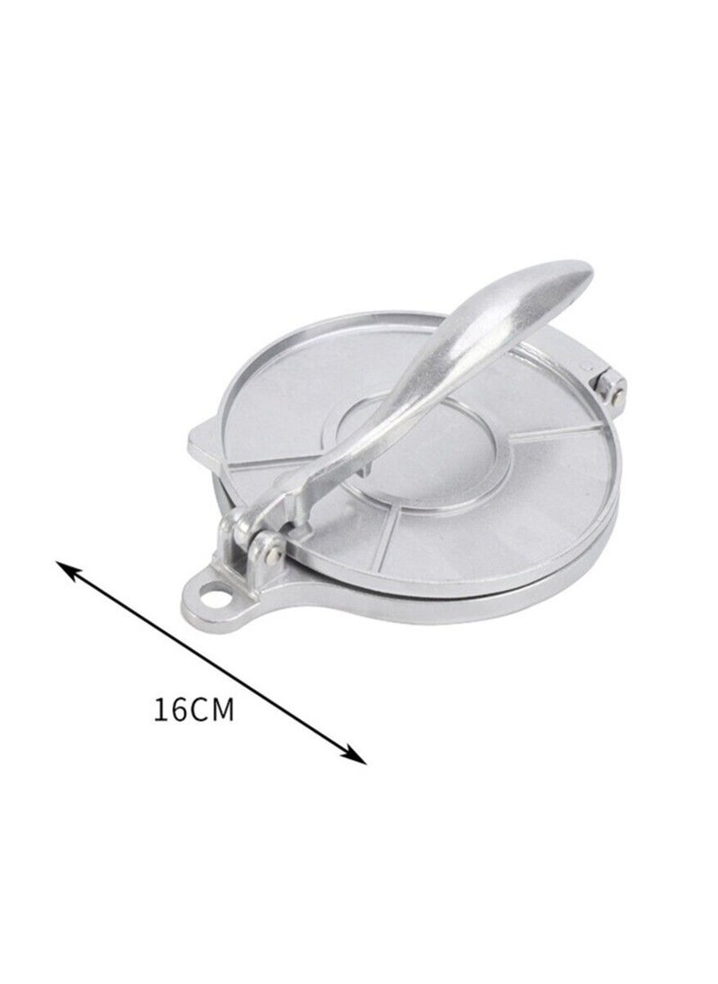 2 Pieces Dough Press Aluminum Alloy Woman Steel Tortilla Kitchen Dumpling Molds Small Size 16cm