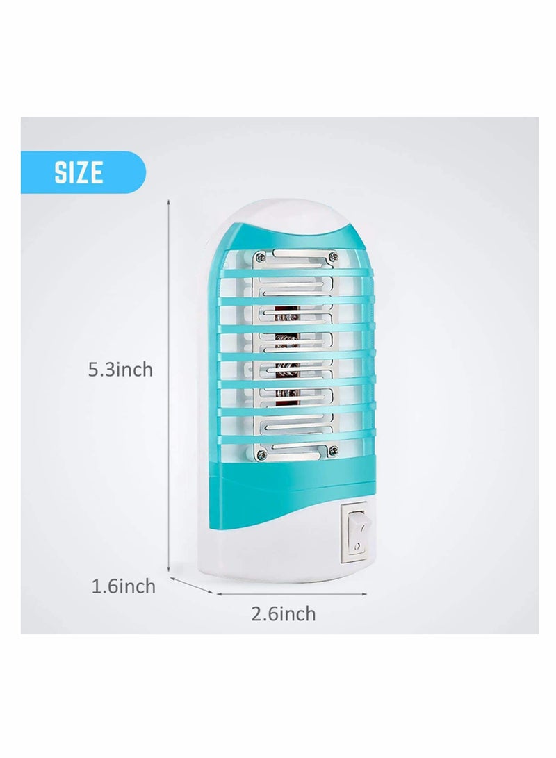 Indoor Bug Zapper for Home, Mosquito Killer Trap Zapper, Electric Fly Trap Zapper for House Plug in Bug Killer Light Lamp Eliminates Flying Pests, 2 Pcs