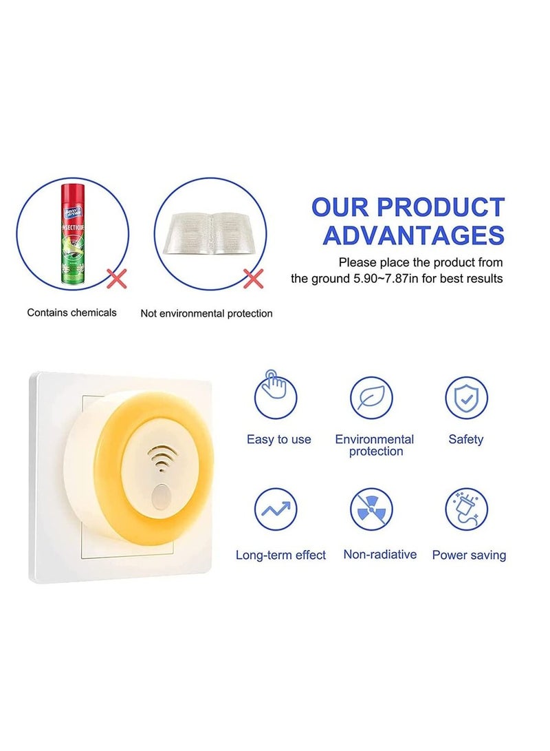 Ultrasonic Pest Repeller, Pest Control Ultrasonic Repellent Control for Insects, Mosquito, Mouse, Cockroaches, Bug, Spider, Ant
