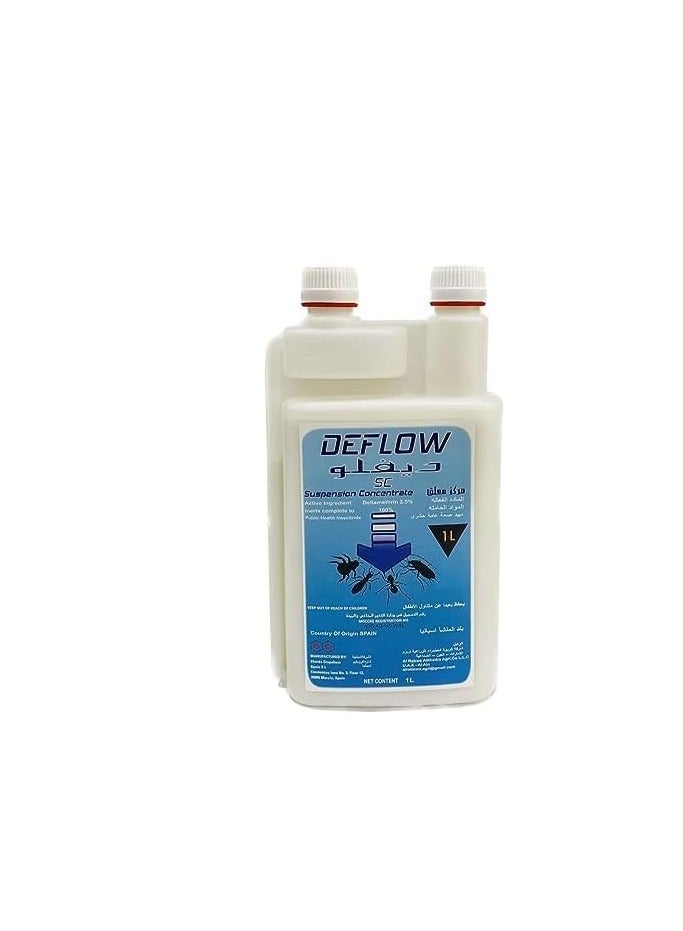 Deflow SC Deltamethrin 2.5% Household Insecticide Pesticides 1Ltr is a Highly Effective Insecticide Formulated with 2.5% Deltamethrin a Potent Pyrethroid Compound known for its Rapid Action Against a Wide Range of Household Pests.