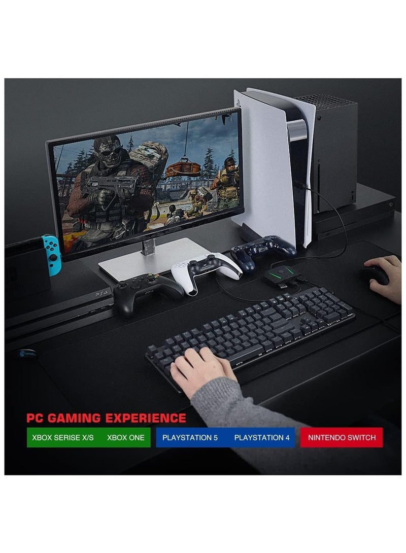 GameSir VX2 AimBox Keyboard Mouse Adapter for Xbox One, Xbox Series X/S, Nintendo Switch, PS4, Game Consoles for FPS, TPS and RTS, with 3.5mm Audio（NOT COMPATIBLE WITH PS5/PS5 Slim）
