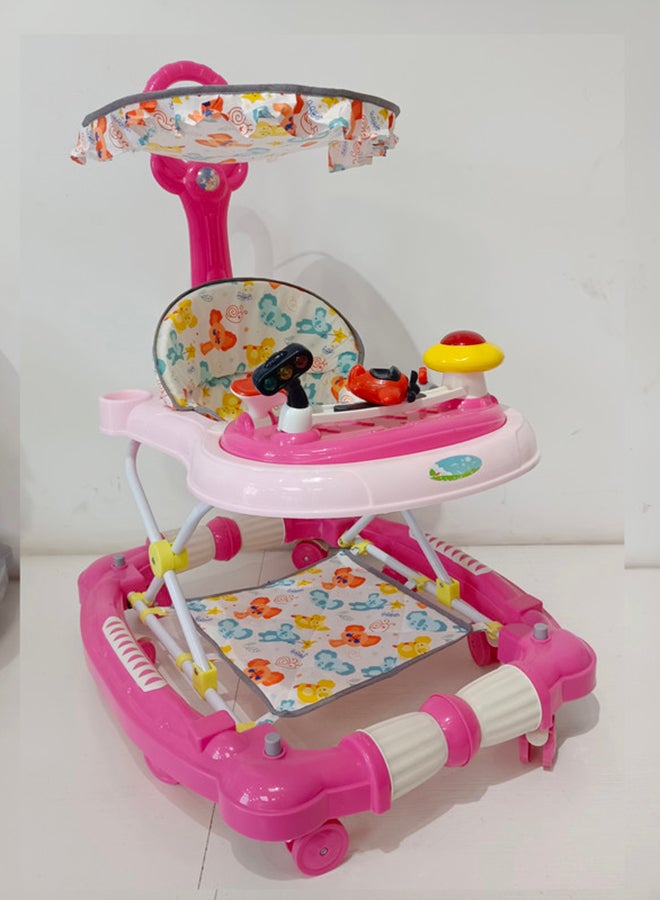 Multifunctional Baby Walker -  Pink