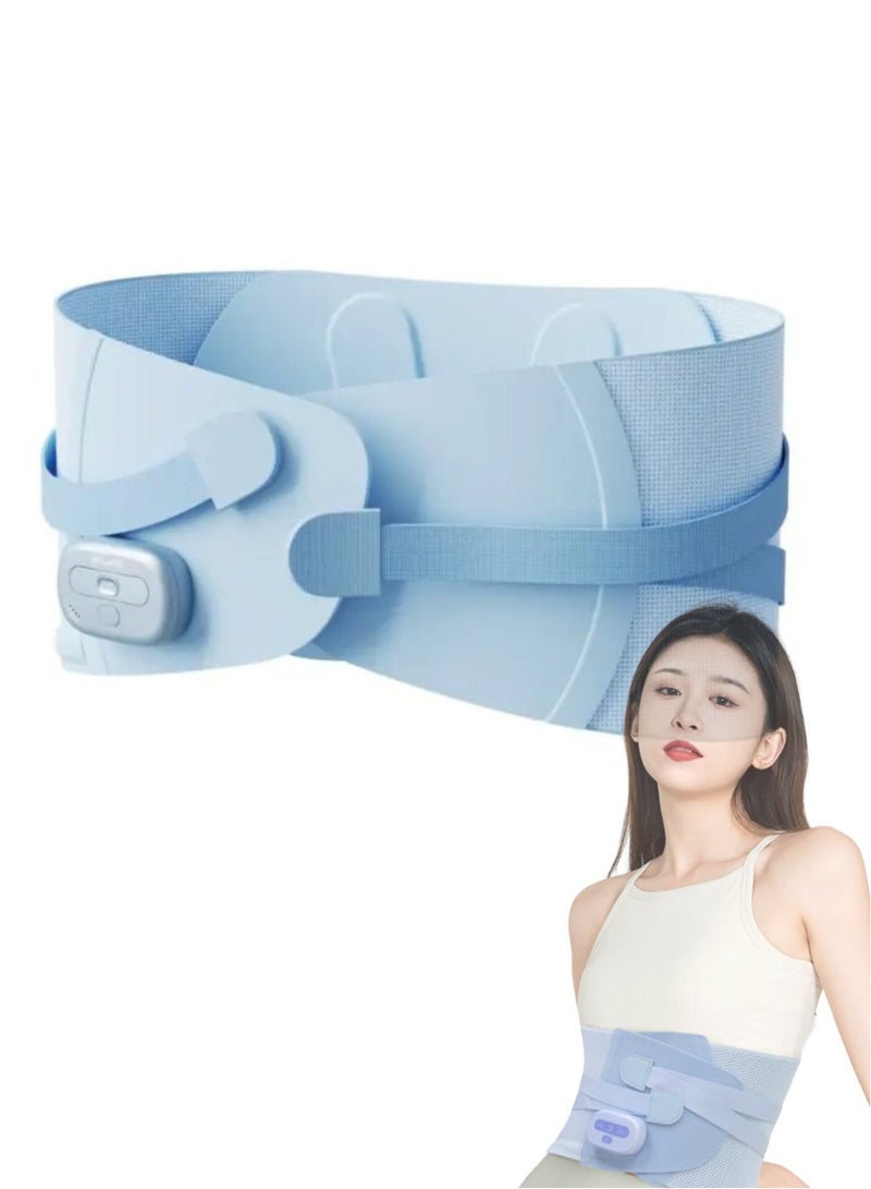 Body Shaping Vibration Hot Compress Waist Massager Belt – Menstrual Heating Pad, EMS Vibrating Deep Tissue Relief for Waist and Abdomen