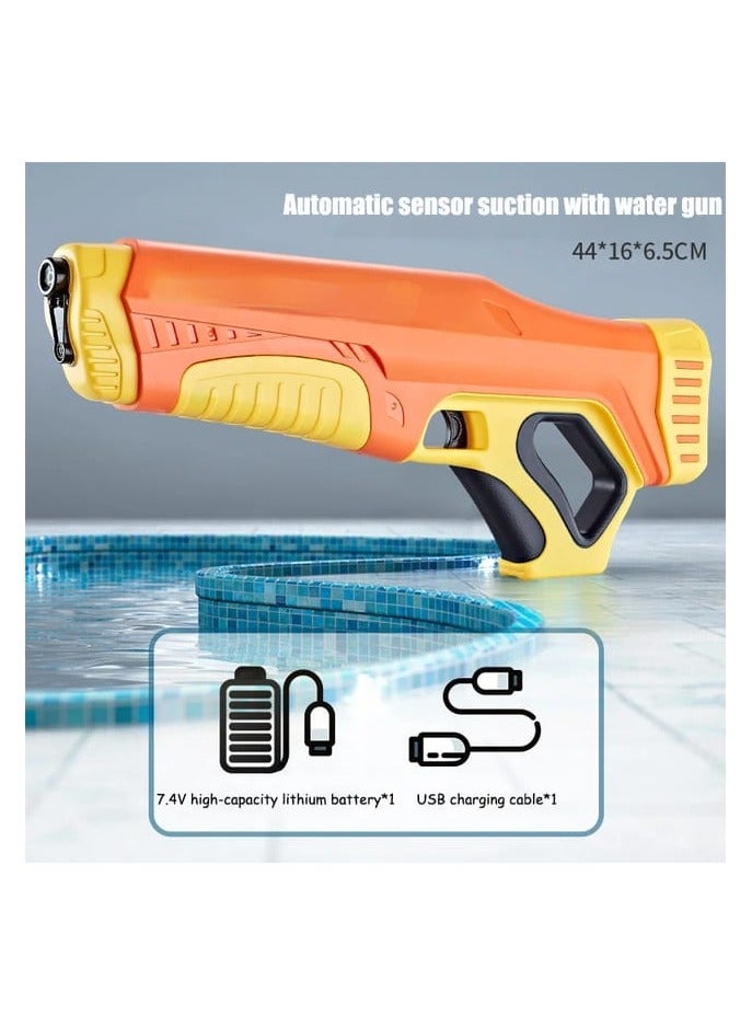 Summer Electric Toy Water Gun Induction Water Absorbing Burst Water Gun Beach Outdoor Water Fight Toys Gift