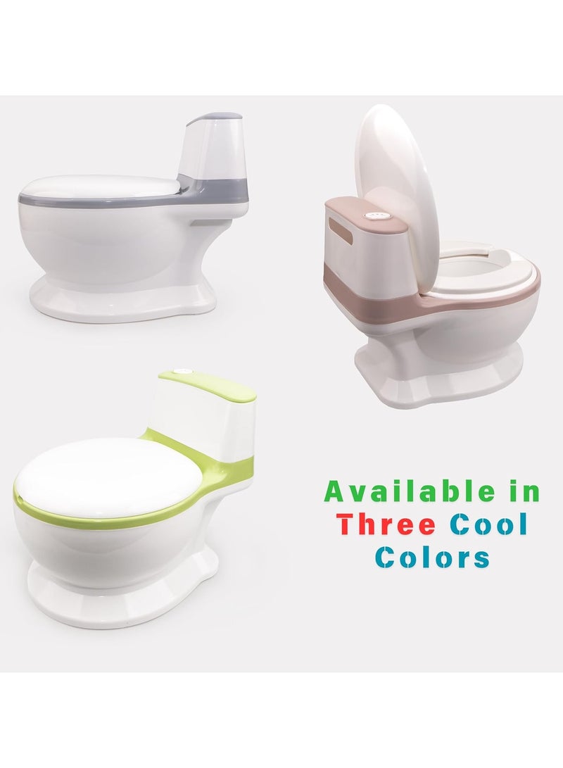 Real Feel Potty Training Toilet For Boys And Girls Toddler Potty Training Seat With Wipes Storage And Life Like Flush Sound  Magic Stickers & Disposable Liners  Easy To Clean & Assemble