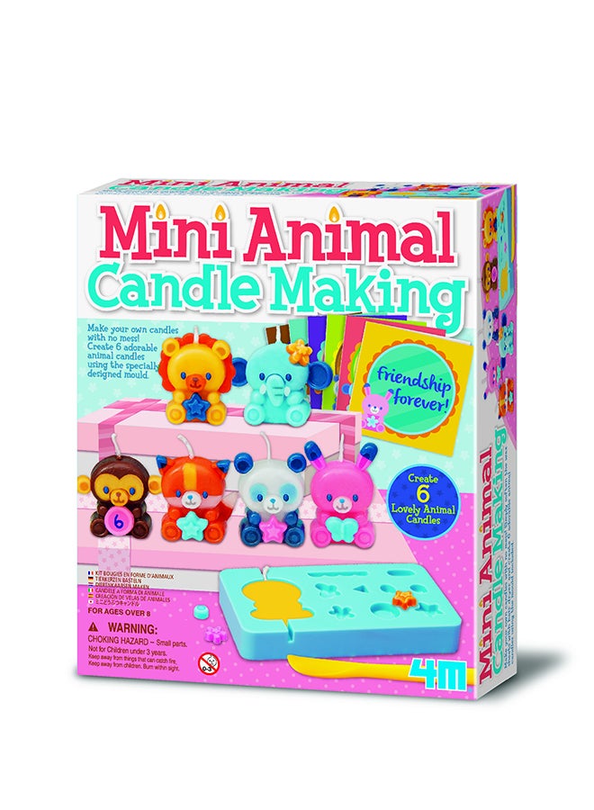 Mini Animal Candle Making, DIY Kit, Create 6 lovely animal candles